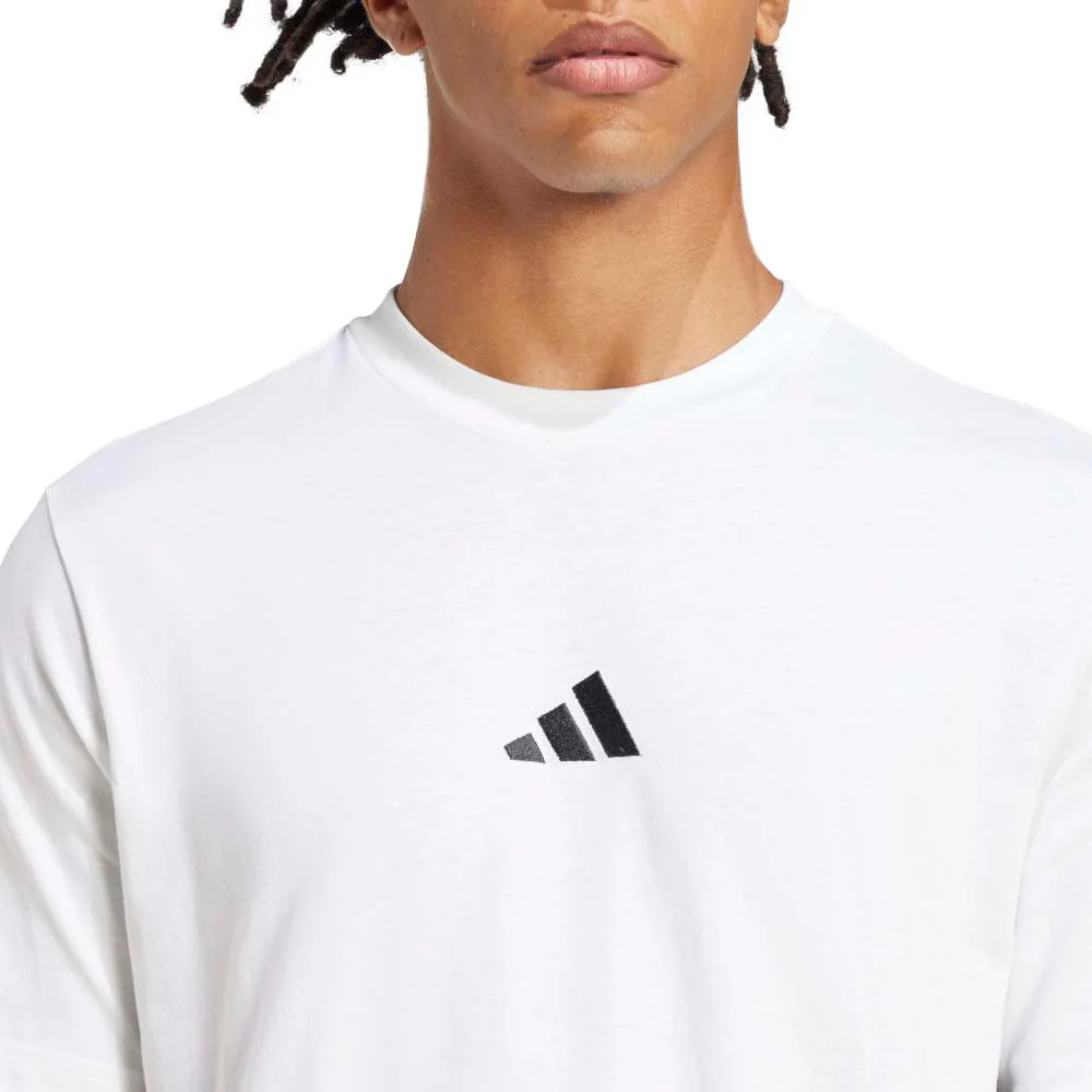 adidas Essentials 3-Stripes Single Jersey Men's Tee - Image 3