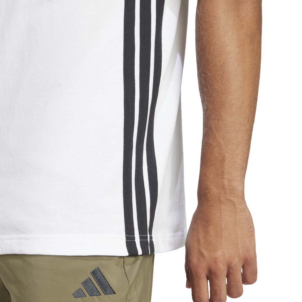 adidas Essentials 3-Stripes Single Jersey Men's Tee - Image 4