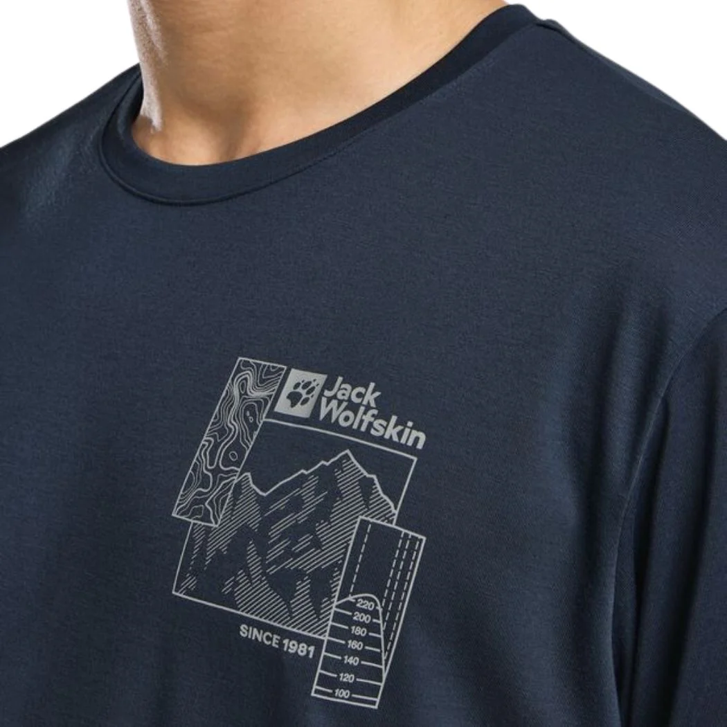 jack wolfskin Vonnan Graphic Men's Tee - Image 4